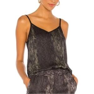 ALL SAINTS Tami Masala Top in Forest Green Size 4